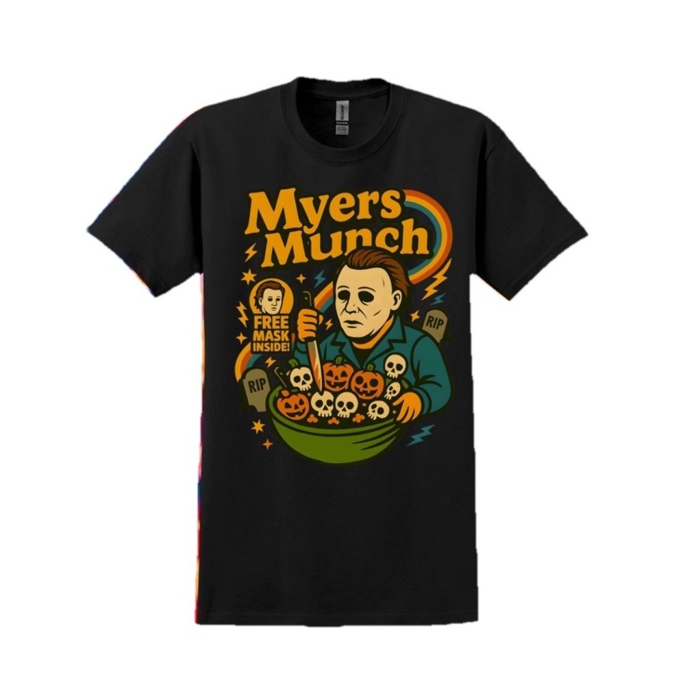Myers Munch - Halloween Horror Villains T-Shirt‎ -  Gildan Adult Unisex XL